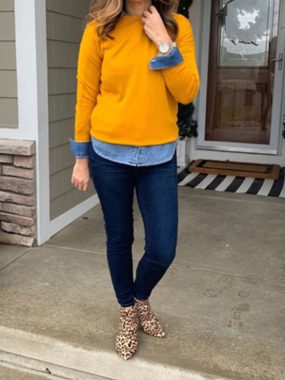 A New Day Mustard Yellow Sweater